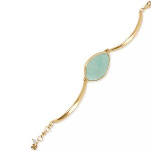 LUCKY BRAND Gold-Tone Stone Structured Flex Bracelet